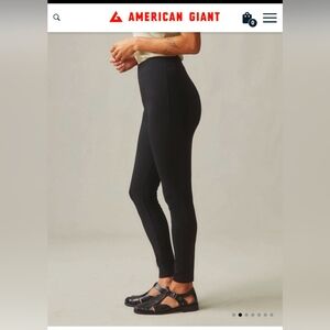 American Giant Ponte Slim Pant High Waist Size 12